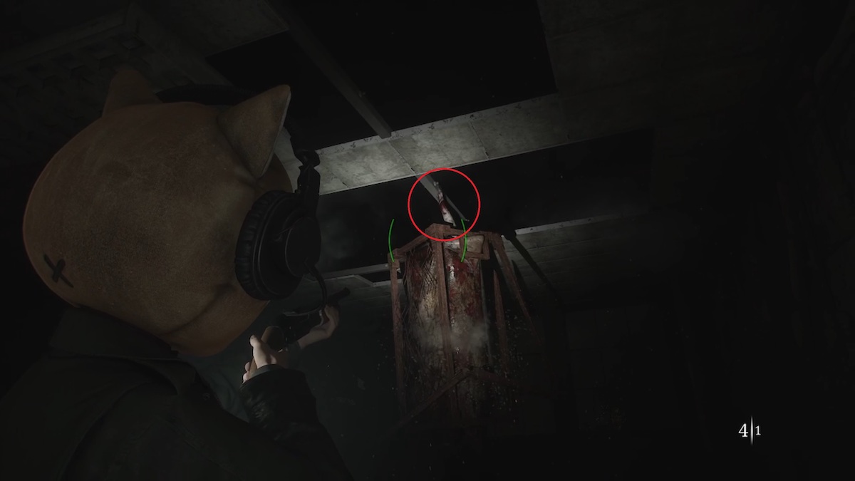 Silent Hill 2 remake Flesh Lip holding a beam on the ceiling