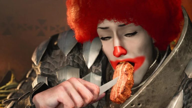 Monster Hunter Wilds Character Creator Ronald McDonald