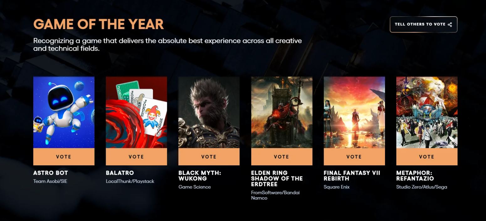 GOTY nominations