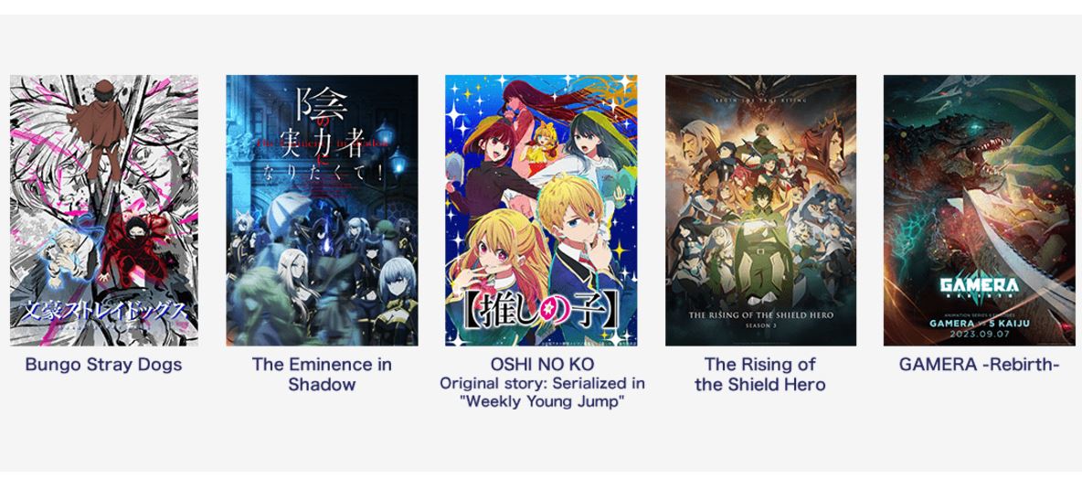 Kadokawa anime titles