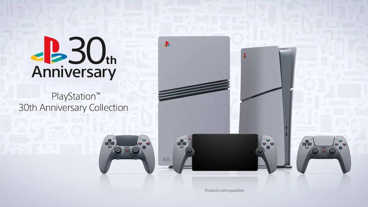 limited edition PlayStation 30th Anniversary PS5 PRO and portable