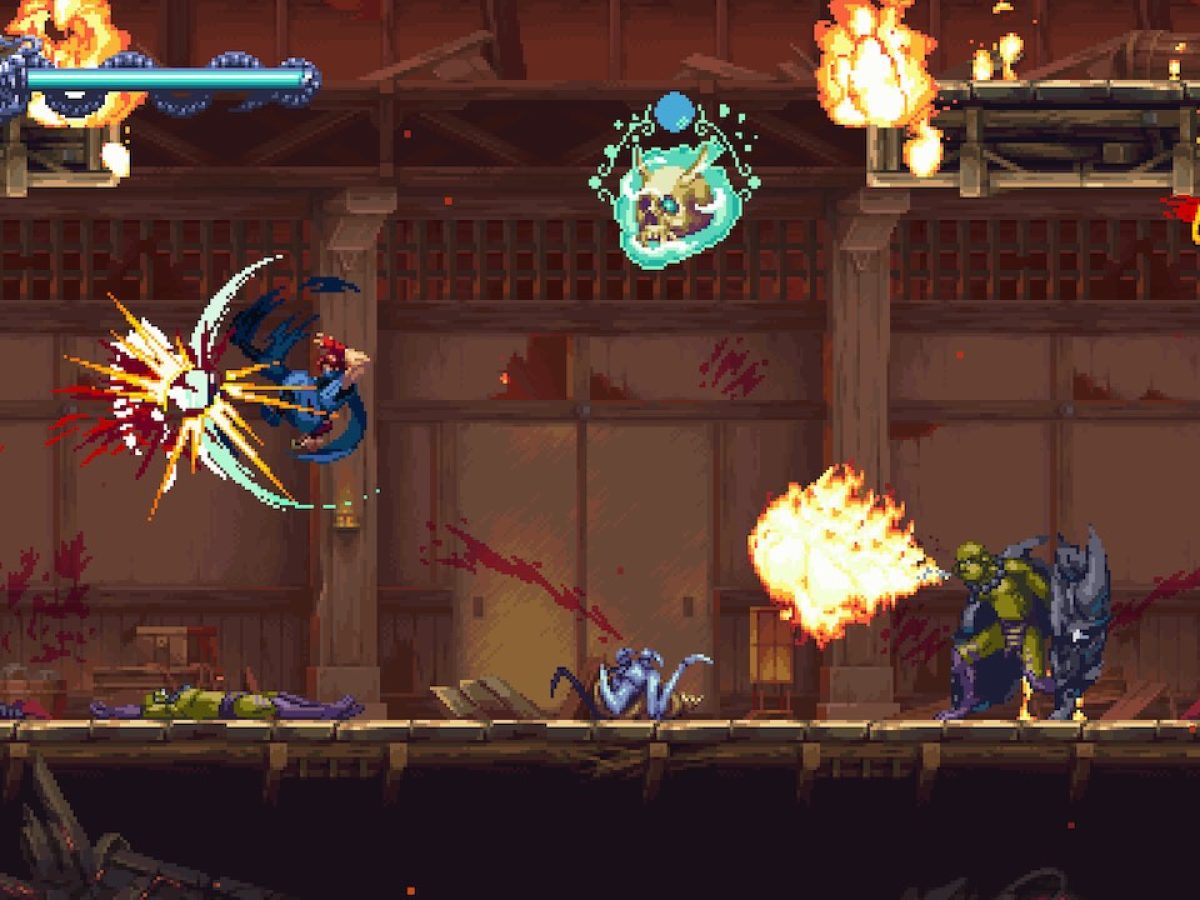 Ninja Gaiden: Ragebound, developed by the creators of Blasphemous