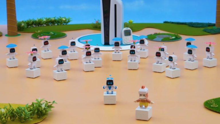 Astro Bot Sony toio New Year collaboration video