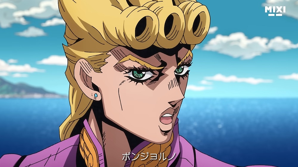 Giorno Giovanna in Monster Strike ad