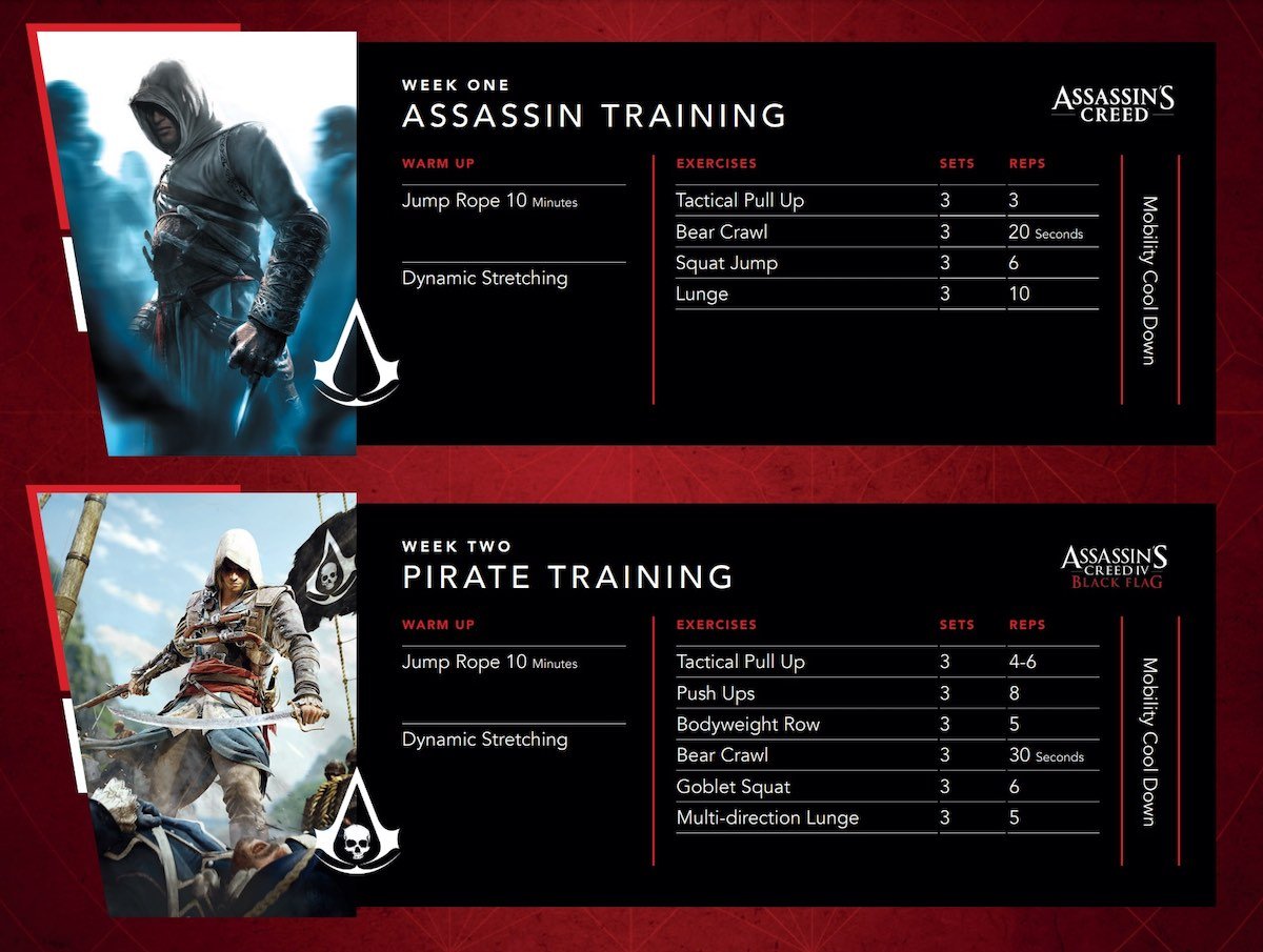 Assassins Creed Workout Challenge Assassins Creed Shadows launch event