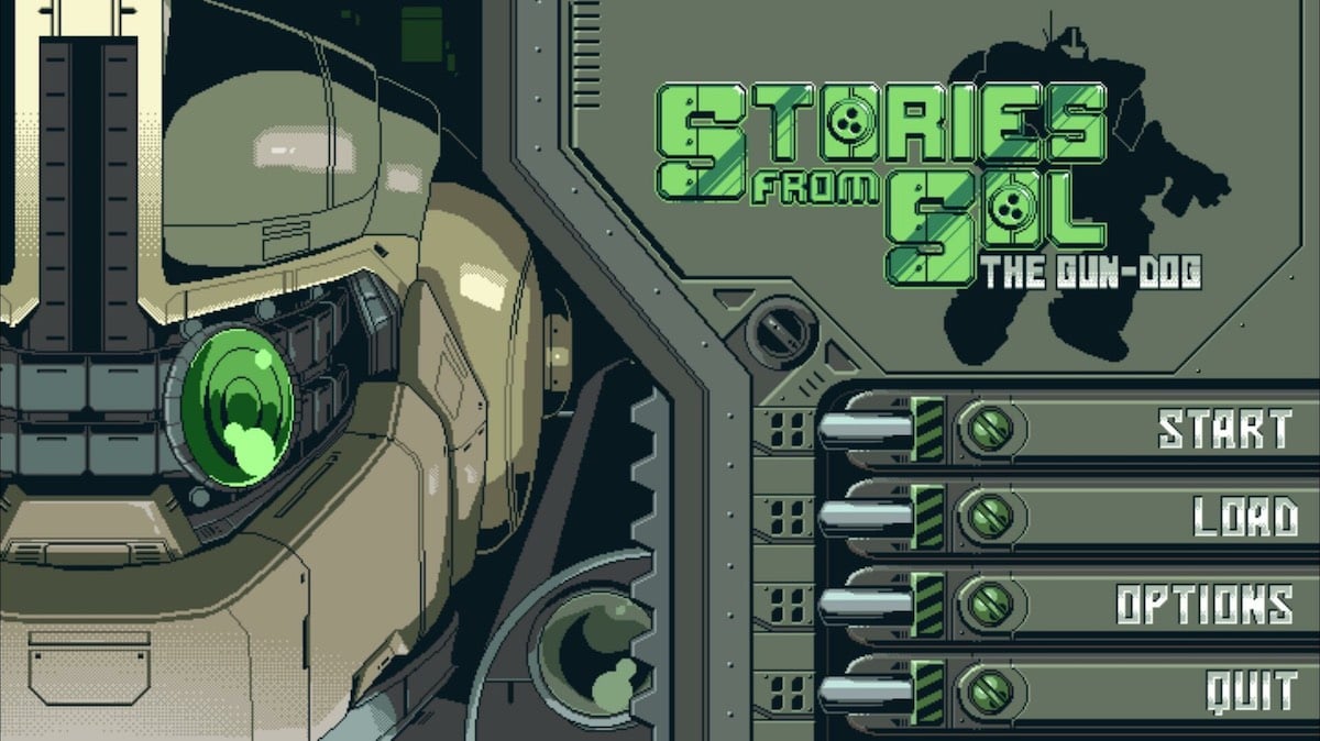 retro mecha anime inspired VN Stories from Sol The Gun Dog