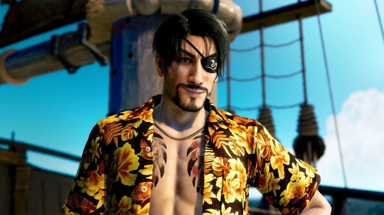 Goro Majima in Like a Dragon: Pirate Yakuza in Hawaii