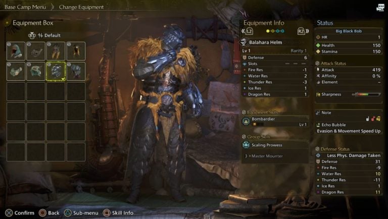 Monster Hunter Wilds character creation interface