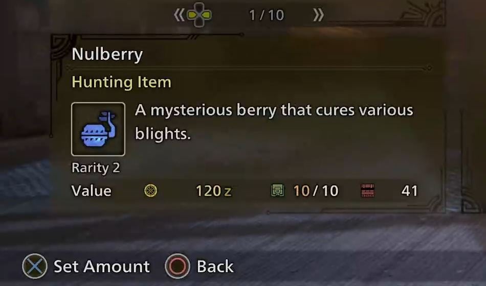 Nulberry in Monster Hunter Wilds