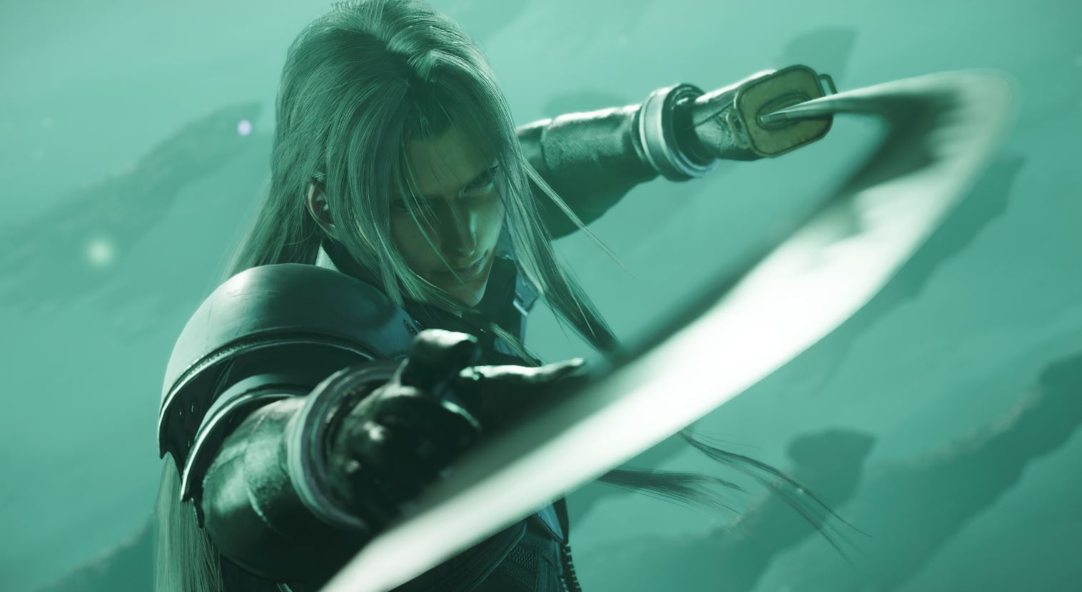 Sephiroth and his sword Masamune in Final Fantasy 7 Rebirth