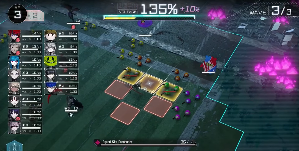 The Hundred Line gameplay.