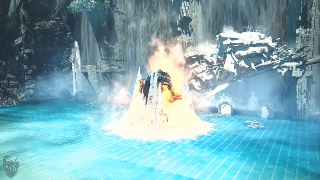 Jin Dahaad in water.