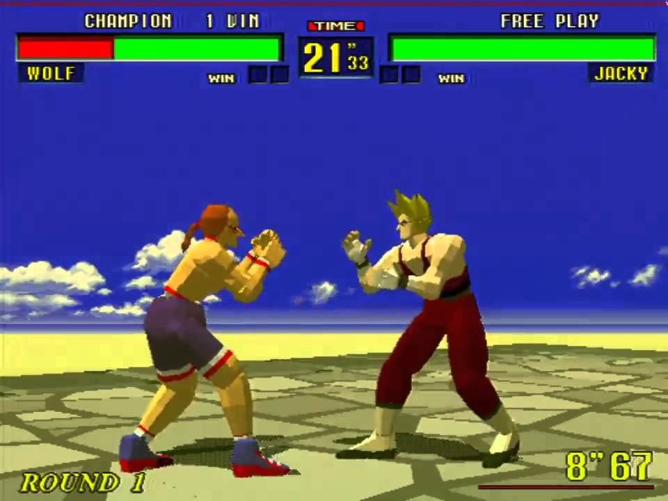Virtua Fighter gameplay.