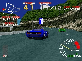 Ridge Racer gameplay.