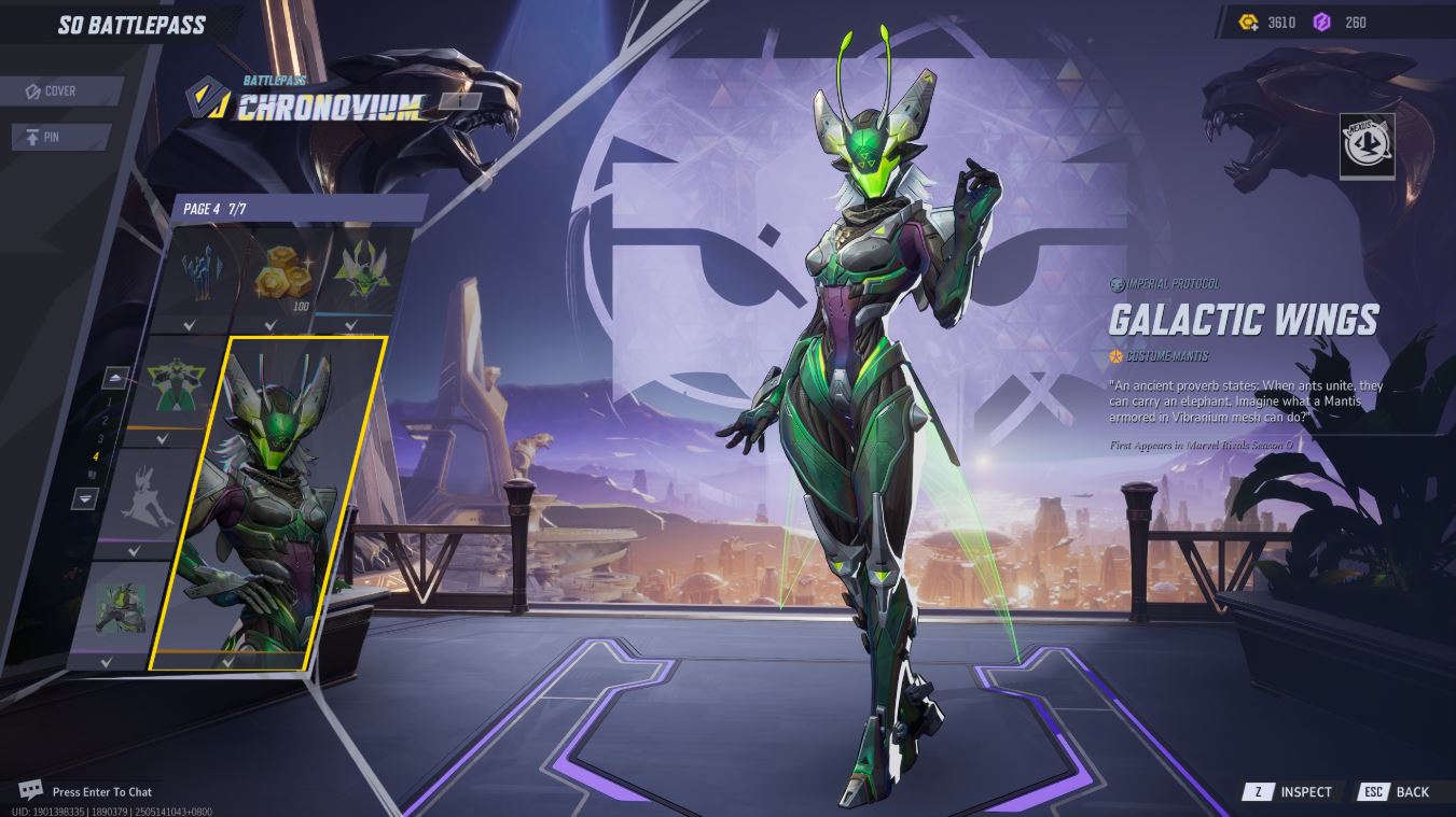 Marvel Rivals Mantis skin