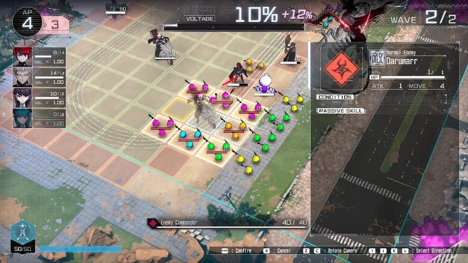The Hundred Line gameplay.