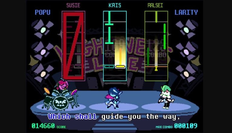 Deltarune Chapter 4 rhythm minigame