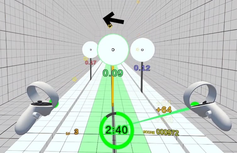 Gameplay of the VR game designed to restore eyesight.