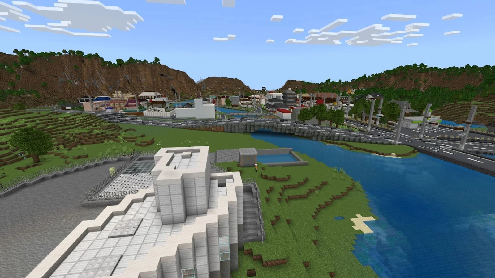 Minecraft G-Cans surrounding neighbourhood