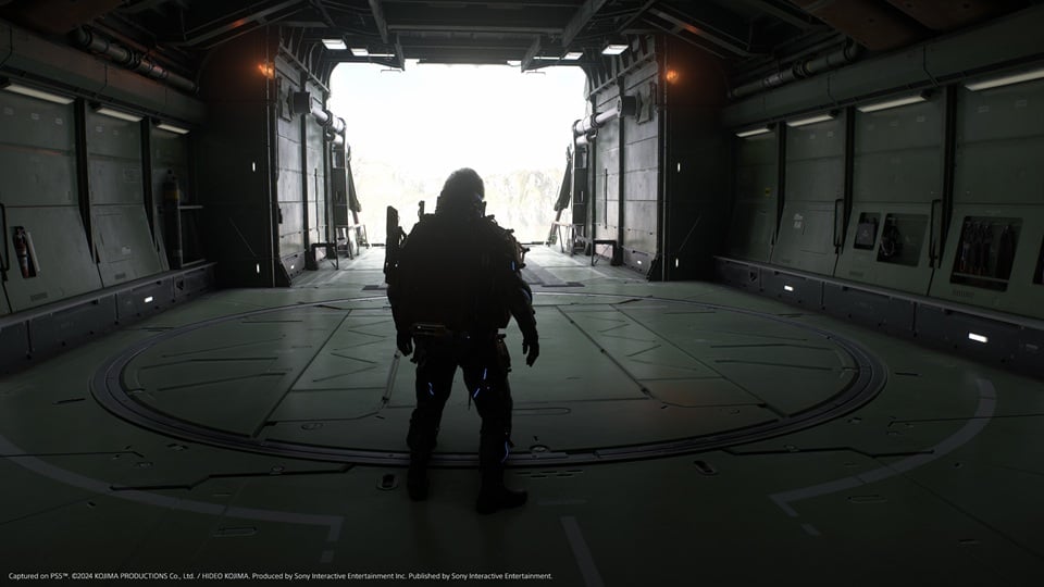 Death Stranding 2: On the Beach gameplay. On the ship.