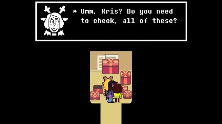 Deltarune Among Us reference