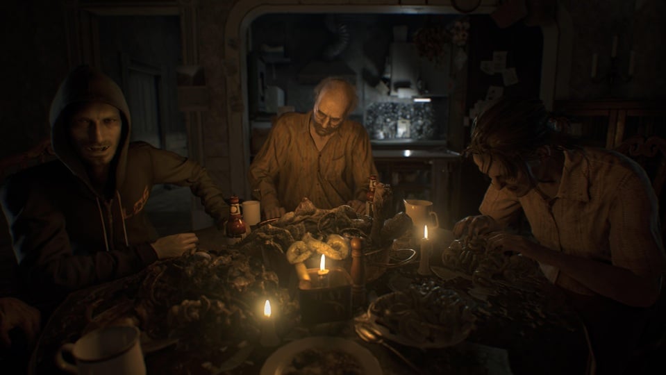 Resident Evil 7: Biohazard scene.