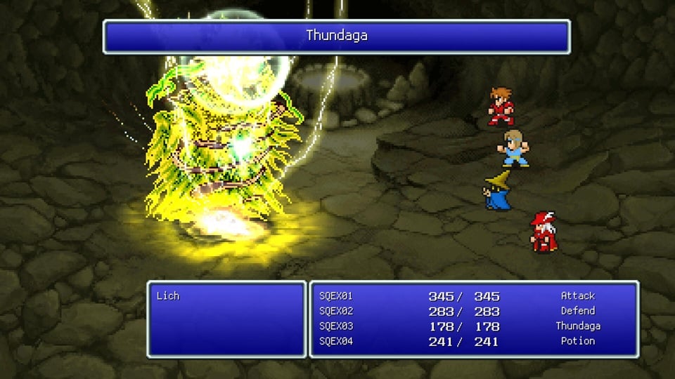 Final Fantasy gameplay.
