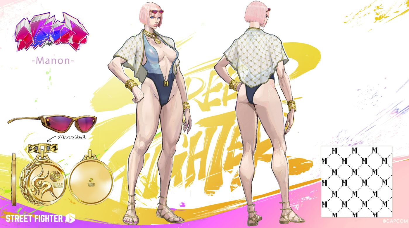 Street Fighter 6 Manon swimsuit