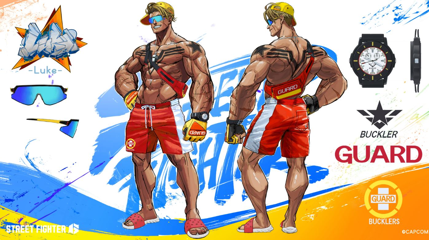 Street Fighter 6 Luke swimsuit