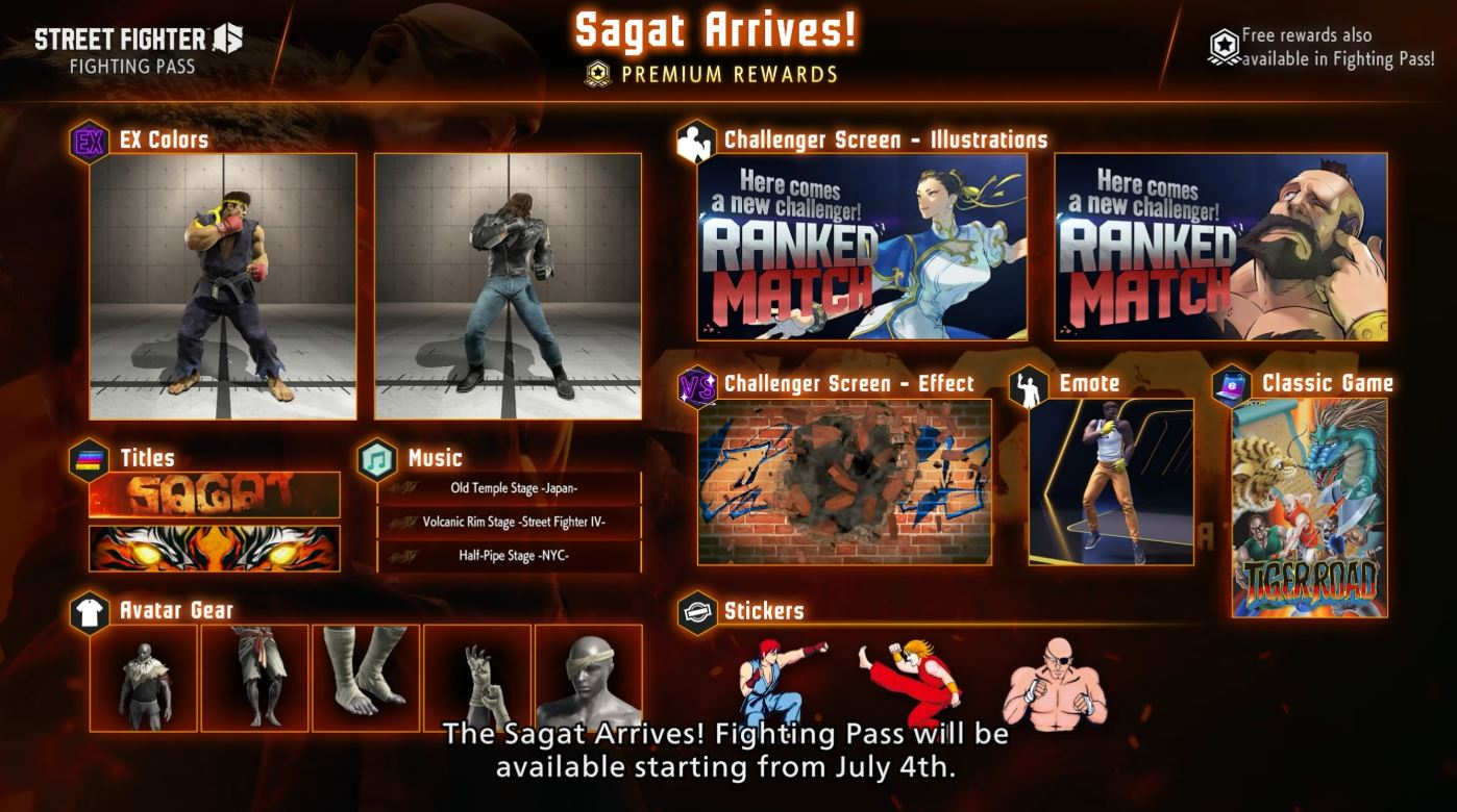 Steet Fighter 6 Sagat Arrives Fighting Pass