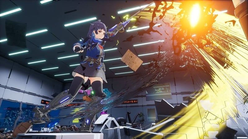 Akemi fighting.