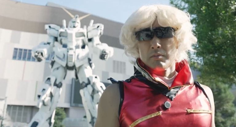Taro Yamamoto cosplaying as Quattro Bajeena