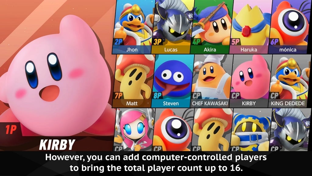 Kirby Air Riders gameplay.