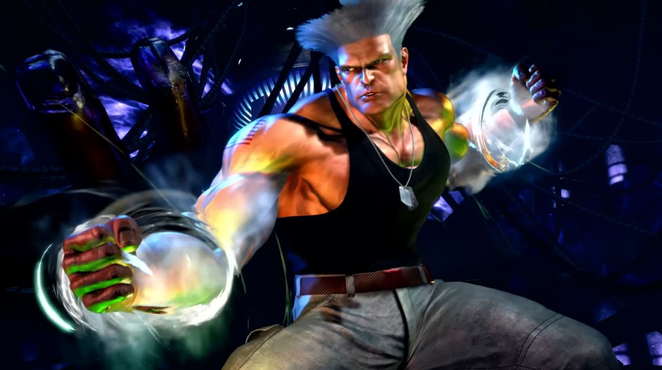 Street Fighter 6 Guile wearing Polnareff's colors