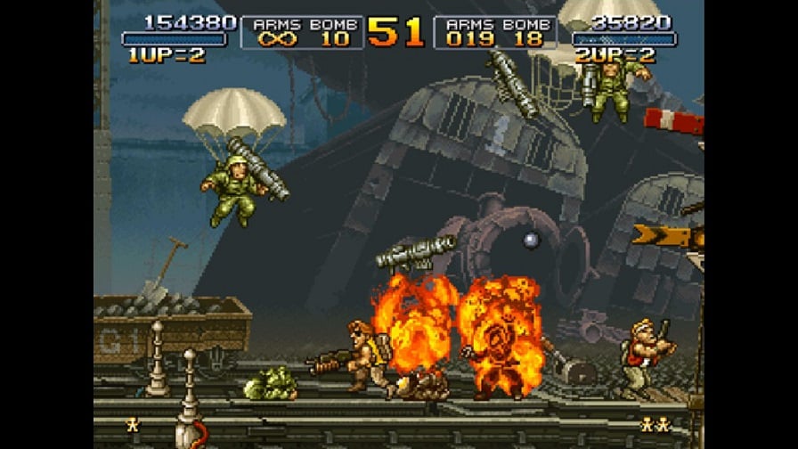 Metal Slug gameplay.