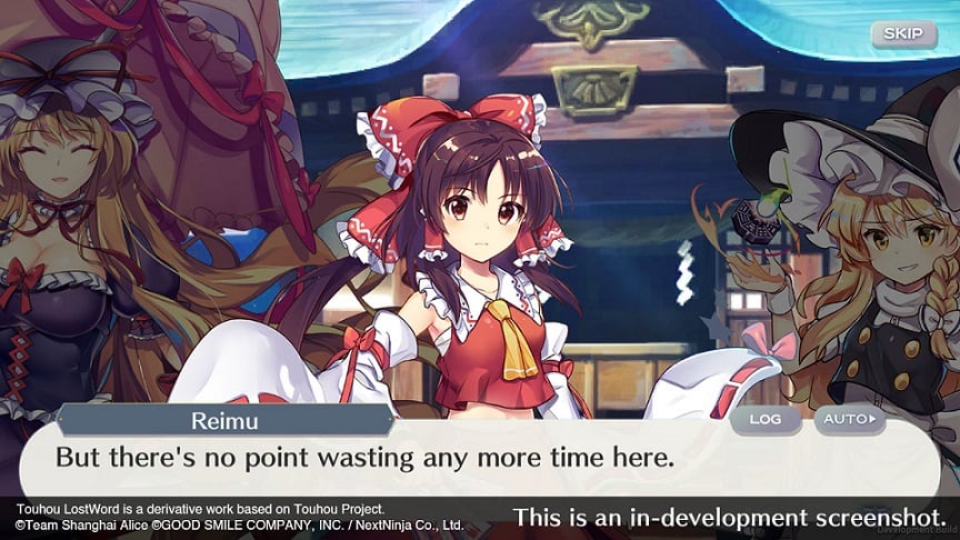 Touhou LostWord Reimu Hakurei gameplay. 