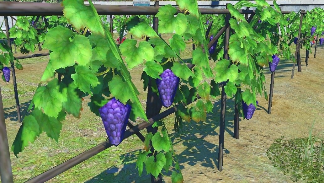 Final Fantasy low-poly grapes.