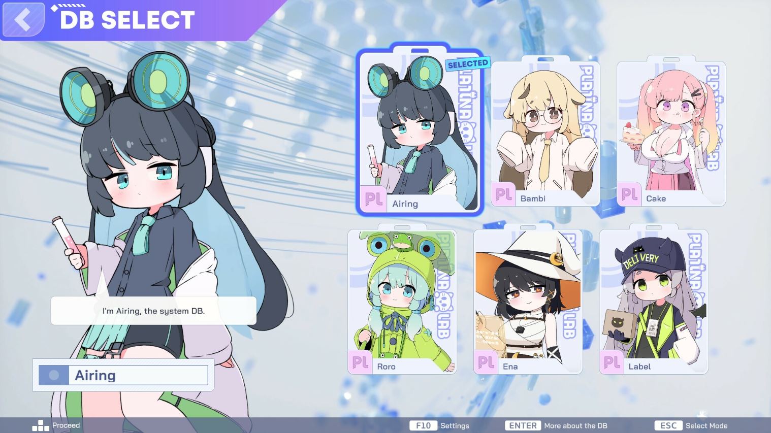 Platina Lab characters