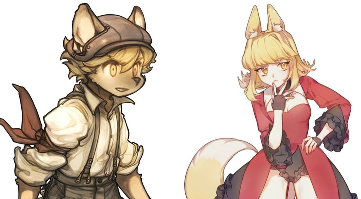 Characters from Fuga: Melodies of Steel and Aeruta