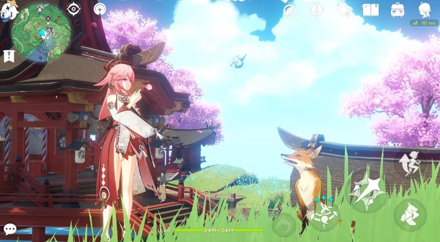 Genshin Impact gameplay.