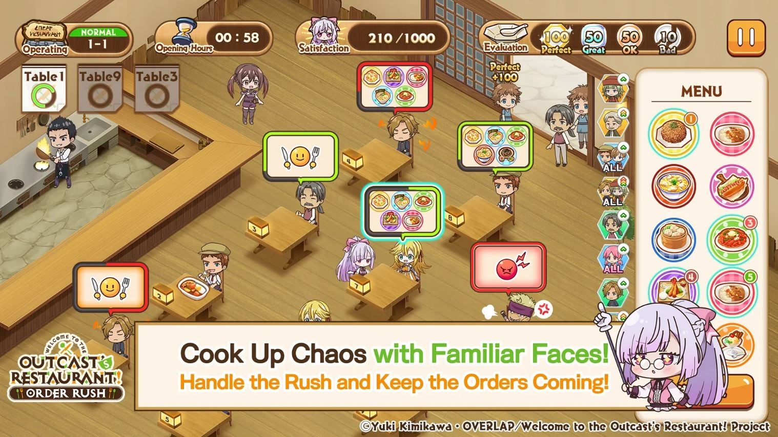 Welcome to the Outcast's Restaurant! OrderRush