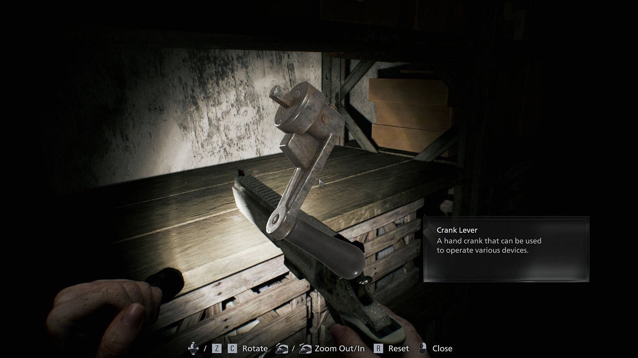 Second lever location. 