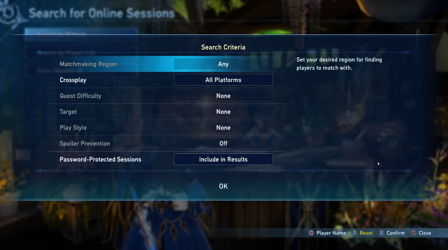 Granblue Fantasy: Relink crossplay settings