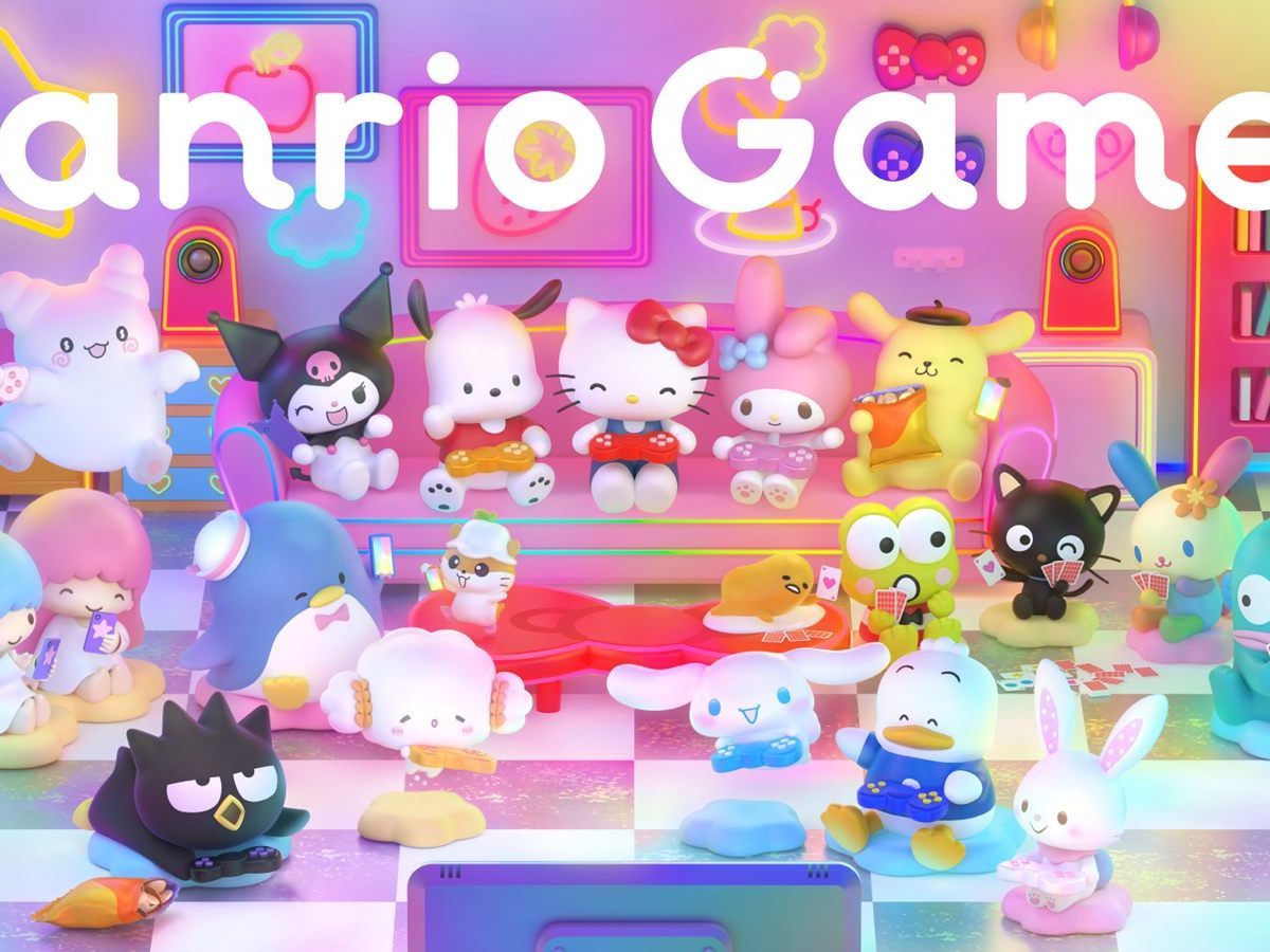 7349⑦ 【Sanrio サンリオ エディ エミィレトロ ゲームウォッチ】 Hello Kitty and Kuromi company Sanrio announces its own game brand
