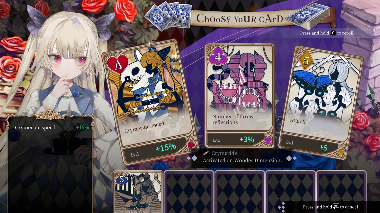 CRYMELIGHT poker-style deckbuilding