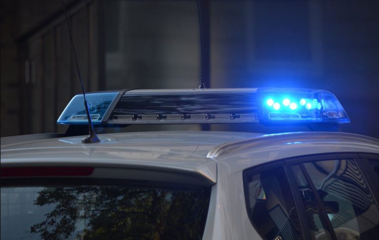 Police car stock image