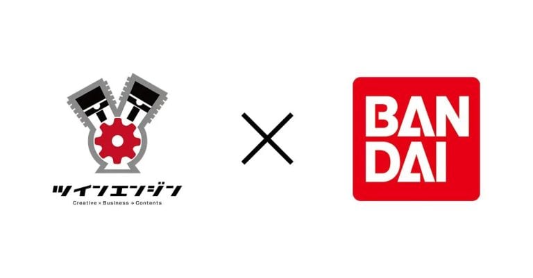 Twin Engine and Bandai company logos