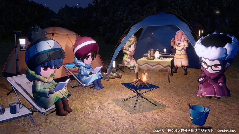 Laid-Back Camp companion game