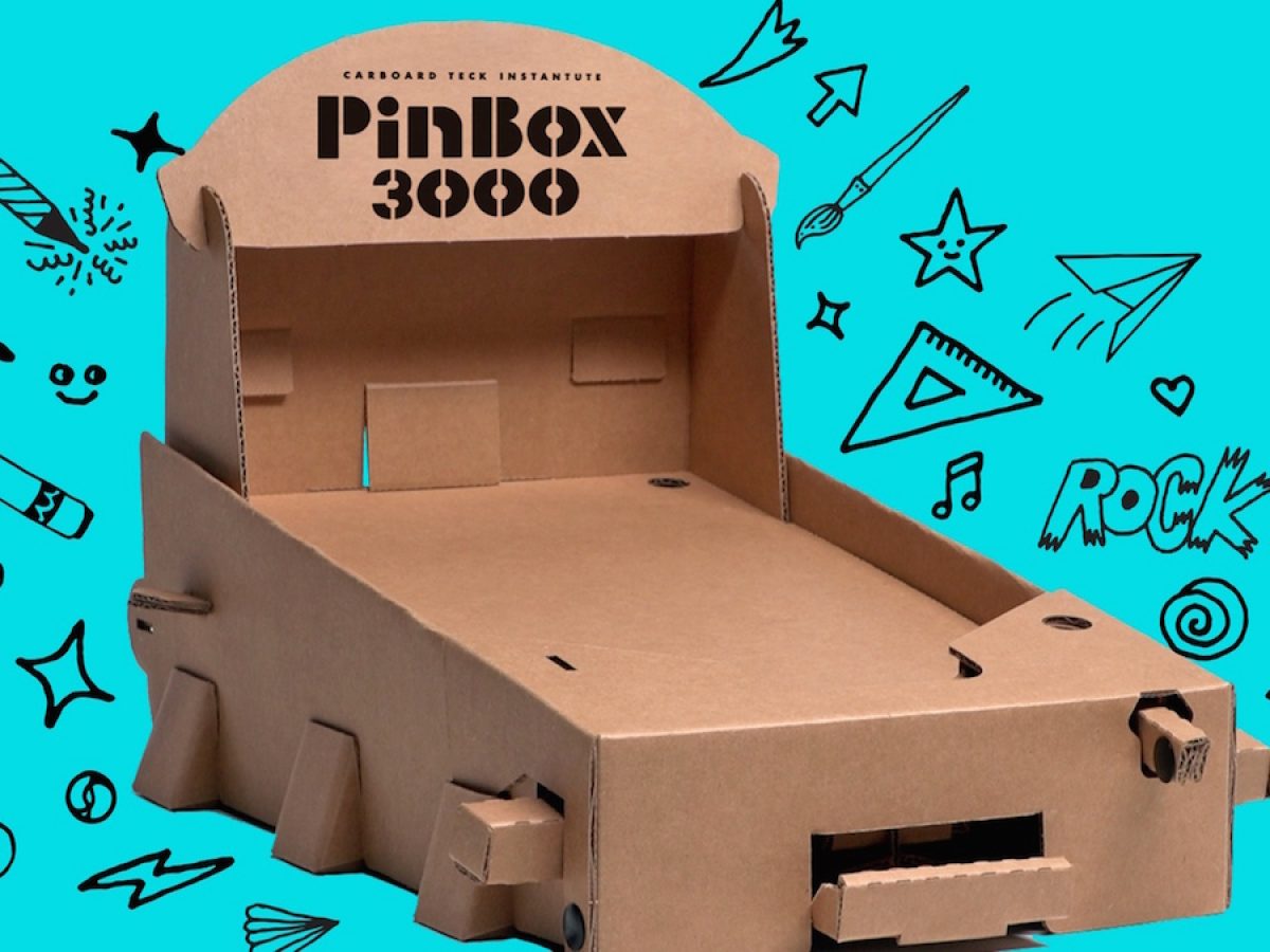 自作ピンボールが作れるDIYダンボール製作キット「Pinbox 3000
