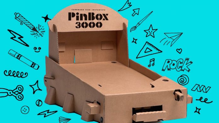 自作ピンボールが作れるdiyダンボール製作キット Pinbox 3000 米国で予約受付開始 Automaton